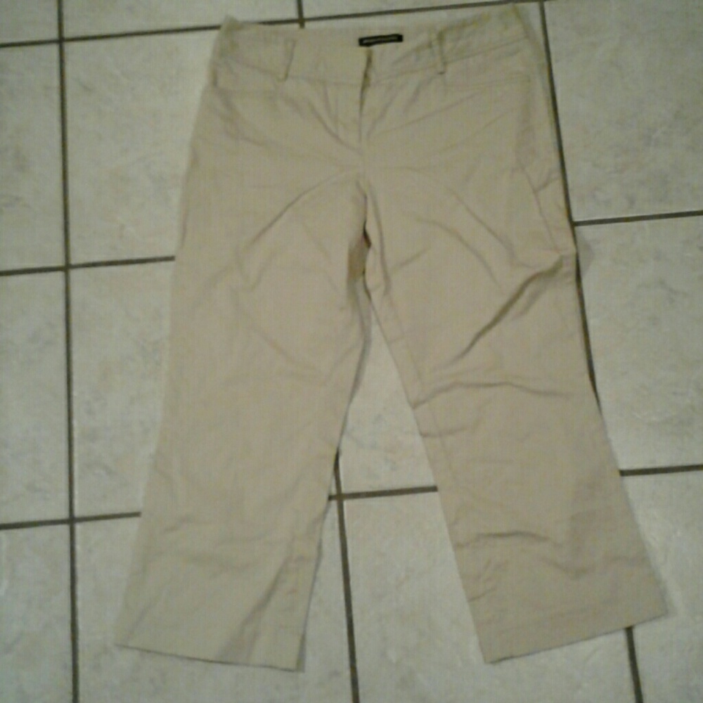 Tan Khaki Express ankle pants